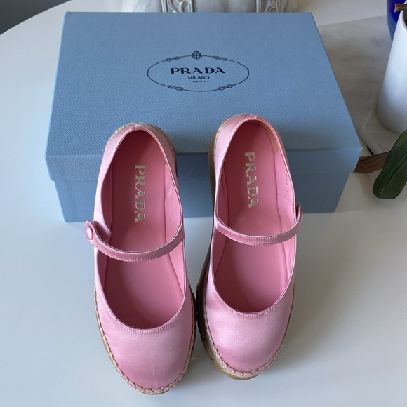 Prada Satin platform Mary Jane flats NWT - Picture 5 of 10